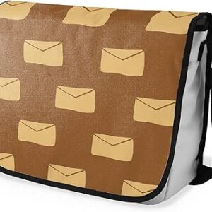 بوناميزون شنطة ماسنجر مدرسية مطبوعة رقميا مع حزام اسود للطلاب، شنطة كروس وشنطة ساعي، شنطة كتف للمدرسة، العودة الى المدرسة، المقاس: 29 × 36 سم