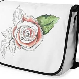 شنطة ماسنجر مدرسية مطبوعة رقمية بحزام اسود للبنات والاولاد من لو جاردين دو لين، شنطة ماسنجر للطلاب، شنط كتف مقاس 29 × 36 سم