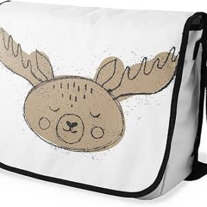 بوناميزون شنطة ماسنجر مدرسية مطبوعة رقميا مع حزام اسود للطلاب، شنطة كروس وشنطة ساعي، شنطة كتف للمدرسة، العودة الى المدرسة، المقاس: 29 × 36 سم، للأطفال من الجنسين