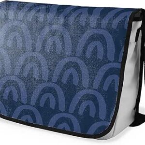 بوناميزون شنطة ماسنجر مدرسية مطبوعة رقميا مع حزام اسود للطلاب، شنطة كروس وشنطة ساعي، شنطة كتف للمدرسة، العودة الى المدرسة، المقاس: 29 × 36 سم