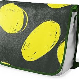 شنطة ماسنجر مدرسية مطبوعة رقميا مع احزمة كاكي للبنات والاولاد من لو جاردين دو لين، شنطة ماسنجر للطلاب، شنط كتف مقاس 29 × 36 سم