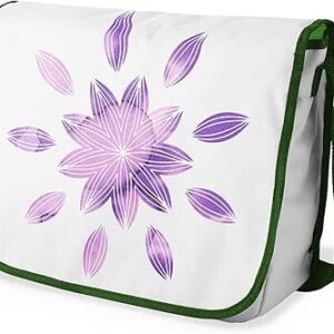 شنطة ماسنجر مدرسية مطبوعة رقميا مع احزمة كاكي للبنات والاولاد من لو جاردين دو لين، شنطة ماسنجر للطلاب، شنط كتف مقاس 29 × 36 سم