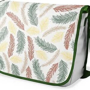 بوناميزون شنطة ماسنجر مدرسية مطبوعة رقميا مع حزام كاكي للطلاب، شنطة كروس وشنطة ساعي، شنطة كتف للمدرسة، العودة الى المدرسة، المقاس: 29 × 36 سم