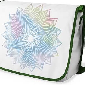 شنطة ماسنجر مدرسية مطبوعة بطباعة رقمية مع حزام كاكي للبنات والأولاد، شنطة ماسنجر للطلاب والعودة الى المدرسة، شنط ماسنجر للطلاب، شنط كتف، مقاس 29 × 36 سم