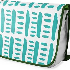 بوناميزون شنطة ماسنجر مدرسية مطبوعة رقميا مع حزام كاكي للطلاب، شنطة كروس وشنطة ساعي، شنطة كتف للمدرسة، العودة الى المدرسة، المقاس: 29 × 36 سم