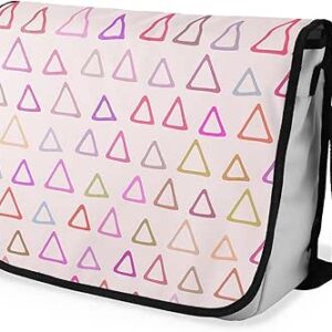 بوناميزون شنطة ماسنجر مدرسية مطبوعة رقميا مع حزام اسود للطلاب، شنطة كروس وشنطة ساعي، شنطة كتف للمدرسة، العودة الى المدرسة، المقاس: 29 × 36 سم