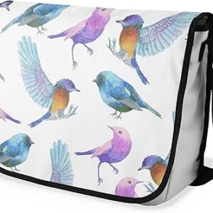 شنطة ماسنجر مدرسية مطبوعة رقمية بحزام اسود للبنات والاولاد من لو جاردين دو لين، شنطة ماسنجر للطلاب، شنط كتف مقاس 29 × 36 سم