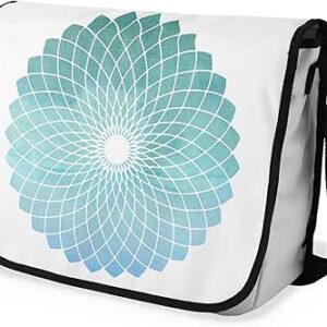 بوناميزون شنطة ماسنجر مدرسية مطبوعة رقميا مع حزام اسود للطلاب، شنطة كروس وشنطة ساعي، شنطة كتف للمدرسة، العودة الى المدرسة، المقاس: 29 × 36 سم