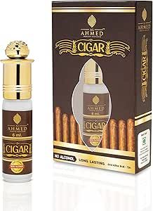 عطر ايترا للجنسين يدوم طويلا | احمد سيجار عطار دوار للرجال والنساء | | زجاجة خالية من الكحول بنسبة 100% 6 مل