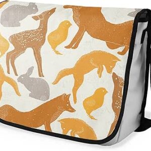 شنطة ماسنجر مدرسية مطبوعة رقمية بحزام اسود للبنات والاولاد من لو جاردين دو لين، شنطة ماسنجر للطلاب، شنط كتف مقاس 29 × 36 سم