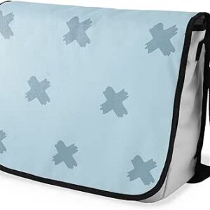 بوناميزون شنطة ماسنجر مدرسية مطبوعة رقميا مع حزام اسود للطلاب، شنطة كروس وشنطة ساعي، شنطة كتف للمدرسة، العودة الى المدرسة، المقاس: 29 × 36 سم