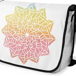 شنطة ماسنجر مدرسية مطبوعة رقمية بحزام اسود للبنات والاولاد من لو جاردين دو لين، شنطة ماسنجر للطلاب، شنط كتف مقاس 29 × 36 سم