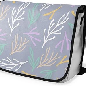 شنطة ماسنجر مدرسية مطبوعة رقمية بحزام اسود للبنات والاولاد من لو جاردين دو لين، شنطة ماسنجر للطلاب، شنط كتف مقاس 29 × 36 سم