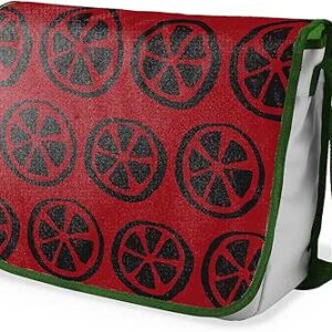 شنطة ماسنجر مدرسية مطبوعة رقميا مع احزمة كاكي للبنات والاولاد من لو جاردين دو لين، شنطة ماسنجر للطلاب، شنط كتف مقاس 29 × 36 سم