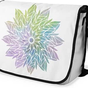 بوناميزون شنطة ماسنجر مدرسية مطبوعة رقميا مع حزام اسود للطلاب، شنطة كروس وشنطة ساعي، شنطة كتف للمدرسة، العودة الى المدرسة، المقاس: 29 × 36 سم