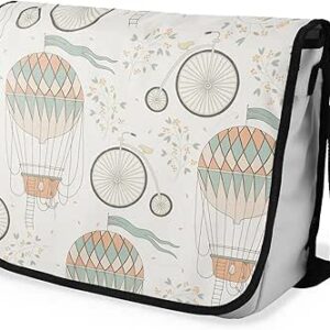 شنطة ماسنجر مدرسية مطبوعة رقمية بحزام اسود للبنات والاولاد من لو جاردين دو لين، شنطة ماسنجر للطلاب، شنط كتف مقاس 29 × 36 سم