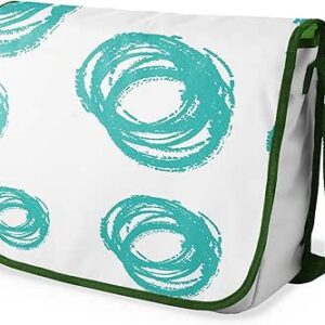 شنطة ماسنجر مدرسية مطبوعة رقميا مع احزمة كاكي للبنات والاولاد من لو جاردين دو لين، شنطة ماسنجر للطلاب، شنط كتف مقاس 29 × 36 سم