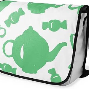 شنطة ماسنجر مدرسية مطبوعة رقمية بحزام اسود للبنات والاولاد من لو جاردين دو لين، شنطة ماسنجر للطلاب، شنط كتف مقاس 29 × 36 سم