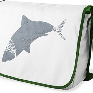 بوناميزون شنطة ماسنجر مدرسية مطبوعة رقميا مع حزام كاكي للطلاب، شنطة كروس وشنطة ساعي، شنطة كتف للمدرسة، العودة الى المدرسة، المقاس: 29 × 36 سم