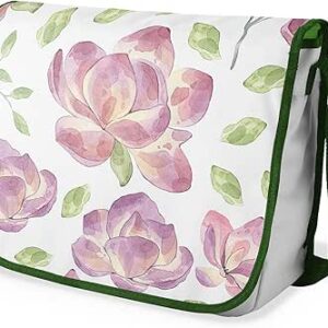 بوناميزون شنطة ماسنجر مدرسية مطبوعة رقميا مع حزام كاكي للطلاب، شنطة كروس وشنطة ساعي، شنطة كتف للمدرسة، العودة الى المدرسة، المقاس: 29 × 36 سم