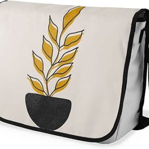 بوناميزون شنطة ماسنجر مدرسية مطبوعة رقميا مع حزام اسود للطلاب، شنطة كروس وشنطة ساعي، شنطة كتف للمدرسة، العودة الى المدرسة، المقاس: 29 × 36 سم