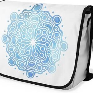 بوناميزون شنطة ماسنجر مدرسية مطبوعة رقميا مع حزام اسود للطلاب، شنطة كروس وشنطة ساعي، شنطة كتف للمدرسة، العودة الى المدرسة، المقاس: 29 × 36 سم