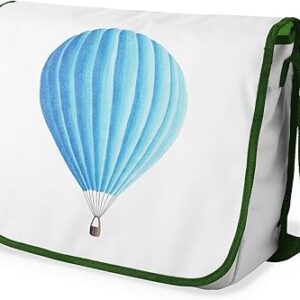 شنطة ماسنجر مدرسية مطبوعة رقميا مع احزمة كاكي للبنات والاولاد من لو جاردين دو لين، شنطة ماسنجر للطلاب، شنط كتف مقاس 29 × 36 سم