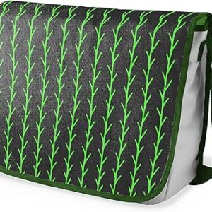 بوناميزون شنطة ماسنجر مدرسية مطبوعة رقميا مع حزام كاكي للطلاب، شنطة كروس وشنطة ساعي، شنطة كتف للمدرسة، العودة الى المدرسة، المقاس: 29 × 36 سم