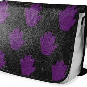 بوناميزون شنطة ماسنجر مدرسية مطبوعة رقميا مع حزام اسود للطلاب، شنطة كروس وشنطة ساعي، شنطة كتف للمدرسة، العودة الى المدرسة، المقاس: 29 × 36 سم