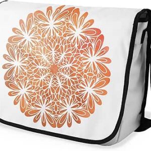 بوناميزون شنطة ماسنجر مدرسية مطبوعة رقميا مع حزام اسود للطلاب، شنطة كروس وشنطة ساعي، شنطة كتف للمدرسة، العودة الى المدرسة، المقاس: 29 × 36 سم