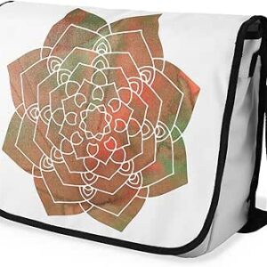 بوناميزون شنطة ماسنجر مدرسية مطبوعة رقميا مع حزام اسود للطلاب، شنطة كروس وشنطة ساعي، شنطة كتف للمدرسة، العودة الى المدرسة، المقاس: 29 × 36 سم