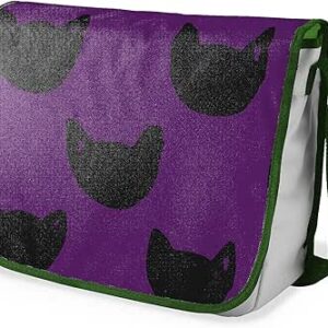 بوناميزون شنطة ماسنجر مدرسية مطبوعة رقميا مع حزام كاكي للطلاب، شنطة كروس وشنطة ساعي، شنطة كتف للمدرسة، العودة الى المدرسة، المقاس: 29 × 36 سم