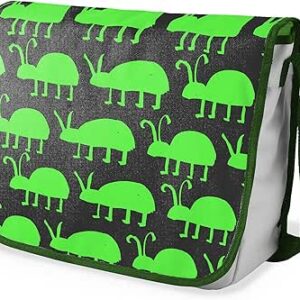 بوناميزون شنطة ماسنجر مدرسية مطبوعة رقميا مع حزام كاكي للطلاب، شنطة كروس وشنطة ساعي، شنطة كتف للمدرسة، العودة الى المدرسة، المقاس: 29 × 36 سم