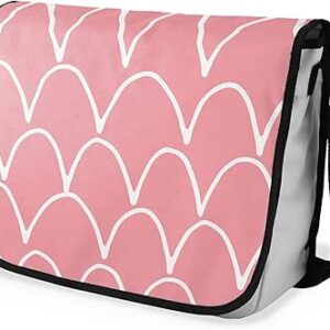 شنطة ماسنجر مدرسية مطبوعة رقمية بحزام اسود للبنات والاولاد من لو جاردين دو لين، شنطة ماسنجر للطلاب، شنط كتف مقاس 29 × 36 سم