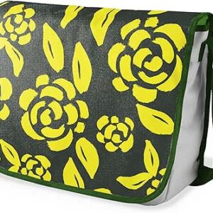 بوناميزون شنطة ماسنجر مدرسية مطبوعة رقميا مع حزام كاكي للطلاب، شنطة كروس وشنطة ساعي، شنطة كتف للمدرسة، العودة الى المدرسة، المقاس: 29 × 36 سم