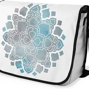 بوناميزون شنطة ماسنجر مدرسية مطبوعة رقميا مع حزام اسود للطلاب، شنطة كروس وشنطة ساعي، شنطة كتف للمدرسة، العودة الى المدرسة، المقاس: 29 × 36 سم