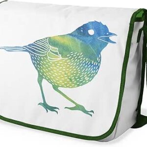 بونامايسون حقيبة مدرسية رسول مطبوعة رقميًا مع حزام كاكي للطلاب ، حقيبة كروس بودي ، حقيبة ساعي ، حقيبة كتف للمدرسة، العودة إلى المدرسة، الحجم: 29 × 36 سم، ألوان متعددة