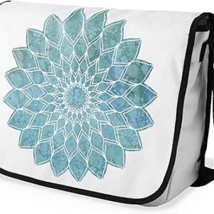 بوناميزون شنطة ماسنجر مدرسية مطبوعة رقميا مع حزام اسود للطلاب، شنطة كروس وشنطة ساعي، شنطة كتف للمدرسة، العودة الى المدرسة، المقاس: 29 × 36 سم