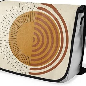 بوناميزون شنطة ماسنجر مدرسية مطبوعة رقميا مع حزام اسود للطلاب، شنطة كروس وشنطة ساعي، شنطة كتف للمدرسة، العودة الى المدرسة، المقاس: 29 × 36 سم