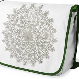 شنطة ماسنجر مدرسية مطبوعة رقميا مع احزمة كاكي للبنات والاولاد من لو جاردين دو لين، شنطة ماسنجر للطلاب، شنط كتف مقاس 29 × 36 سم