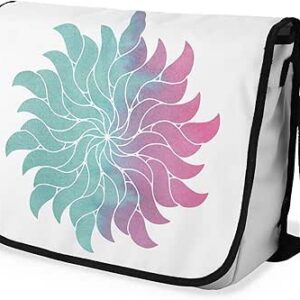 شنطة ماسنجر مدرسية مطبوعة رقمية بحزام اسود للبنات والاولاد من لو جاردين دو لين، شنطة ماسنجر للطلاب، شنط كتف مقاس 29 × 36 سم