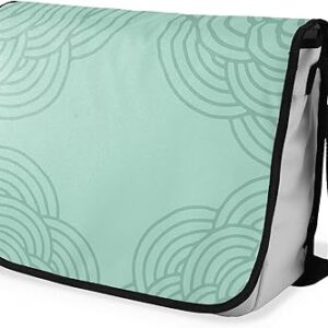 بوناميزون شنطة ماسنجر مدرسية مطبوعة رقميا مع حزام اسود للطلاب، شنطة كروس وشنطة ساعي، شنطة كتف للمدرسة، العودة الى المدرسة، المقاس: 29 × 36 سم