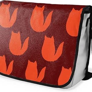 بوناميزون شنطة ماسنجر مدرسية مطبوعة رقميا مع حزام اسود للطلاب، شنطة كروس وشنطة ساعي، شنطة كتف للمدرسة، العودة الى المدرسة، المقاس: 29 × 36 سم