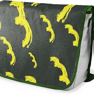 بوناميزون شنطة ماسنجر مدرسية مطبوعة رقميا مع حزام كاكي للطلاب، شنطة كروس وشنطة ساعي، شنطة كتف للمدرسة، العودة الى المدرسة، المقاس: 29 × 36 سم