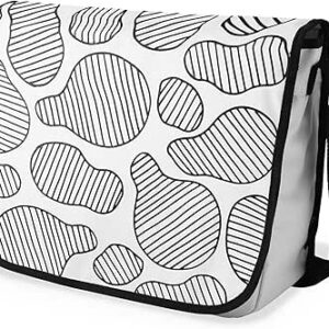 شنطة ماسنجر مدرسية مطبوعة رقمية بحزام اسود للبنات والاولاد من لو جاردين دو لين، شنطة ماسنجر للطلاب، شنط كتف مقاس 29 × 36 سم