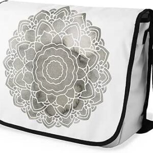 بوناميزون شنطة ماسنجر مدرسية مطبوعة رقميا مع حزام اسود للطلاب، شنطة كروس وشنطة ساعي، شنطة كتف للمدرسة، العودة الى المدرسة، المقاس: 29 × 36 سم