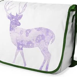 شنطة ماسنجر مدرسية مطبوعة رقميا مع احزمة كاكي للبنات والاولاد من لو جاردين دو لين، شنطة ماسنجر للطلاب، شنط كتف مقاس 29 × 36 سم