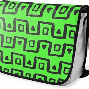 بوناميزون شنطة ماسنجر مدرسية مطبوعة رقميا مع حزام اسود للطلاب، شنطة كروس وشنطة ساعي، شنطة كتف للمدرسة، العودة الى المدرسة، المقاس: 29 × 36 سم