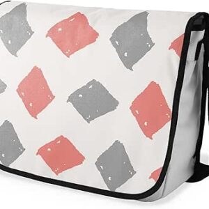 بوناميزون شنطة ماسنجر مدرسية مطبوعة رقميا مع حزام اسود للطلاب، شنطة كروس وشنطة ساعي، شنطة كتف للمدرسة، العودة الى المدرسة، المقاس: 29 × 36 سم