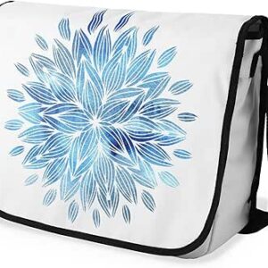 شنطة ماسنجر مدرسية مطبوعة رقمية بحزام اسود للبنات والاولاد من لو جاردين دو لين، شنطة ماسنجر للطلاب، شنط كتف مقاس 29 × 36 سم